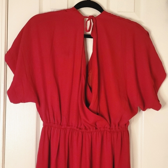 MODCLOTH Wide Leg Jumpsuit size XS Red NWT - Picture 5 of 16